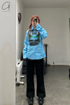 Walter Van BeirendonCK Star Shirt AW22-23 6006 Blue